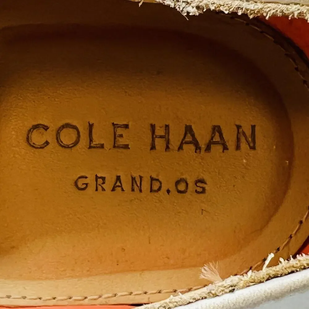 Cole Haan Shoes Mens 10.5 White Nubuck Grand OS Derby Oxford Lace Up Dress